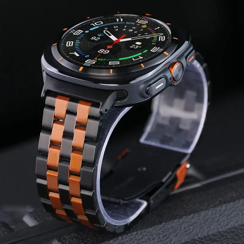 Stainless Steel Band for Samsung Galaxy Watch Ultra 2025 – Metal No-Gap 47mm Bracelet Strap