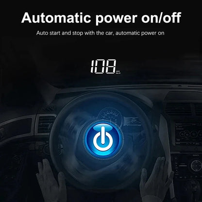 Xiaomi Car HUD Speedometer – Digital GPS Compass Head-Up Display Windshield Projector Multifunctional Accessory