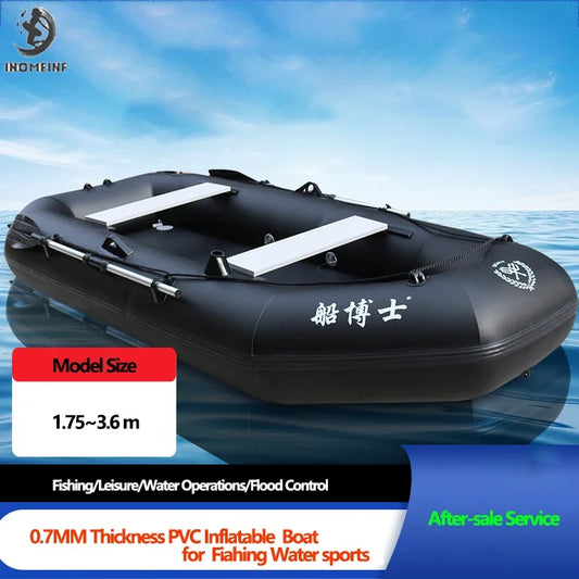 Professional Inflatable Dinghy Raft – Tear-Resistant Foldable Rowing Boat for Adults, Kayak, Canoe & Fishing