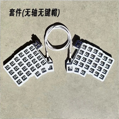 Silakka54 Split Wired Hot-Swap Keyboard — Ergonomic RP2040zero, QMK/VIAL Supported, Custom PC Gamer Accessory