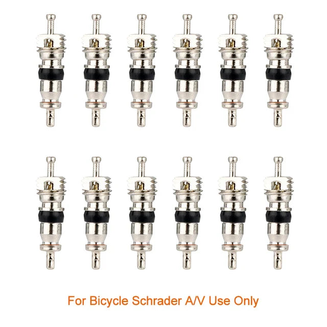 Deemount Presta Valve Core Replacement — Brass FV Nozzle with Alloy Remover Tool for MTB & Road Bikes