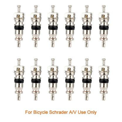 Deemount Presta Valve Core Replacement — Brass FV Nozzle with Alloy Remover Tool for MTB & Road Bikes