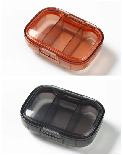 Mini Medicine Pill Box – Portable Drug Storage, Pills Dispenser & Organizer, Tablet Container Case