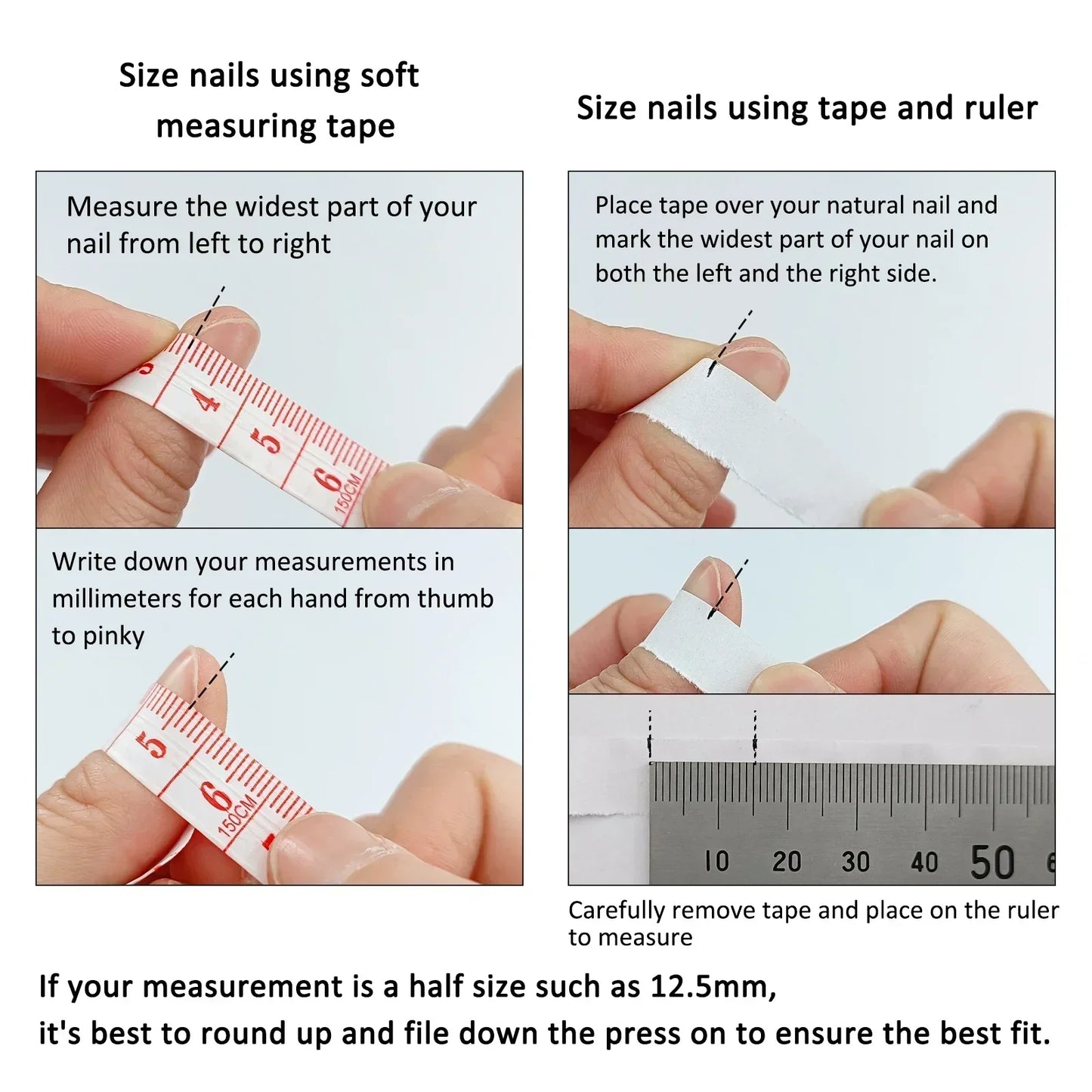 10 Pcs Short Handmade Pink Press-On Nails – Spring French Rhinestone Plaid Full Cover Fake Nail Tips