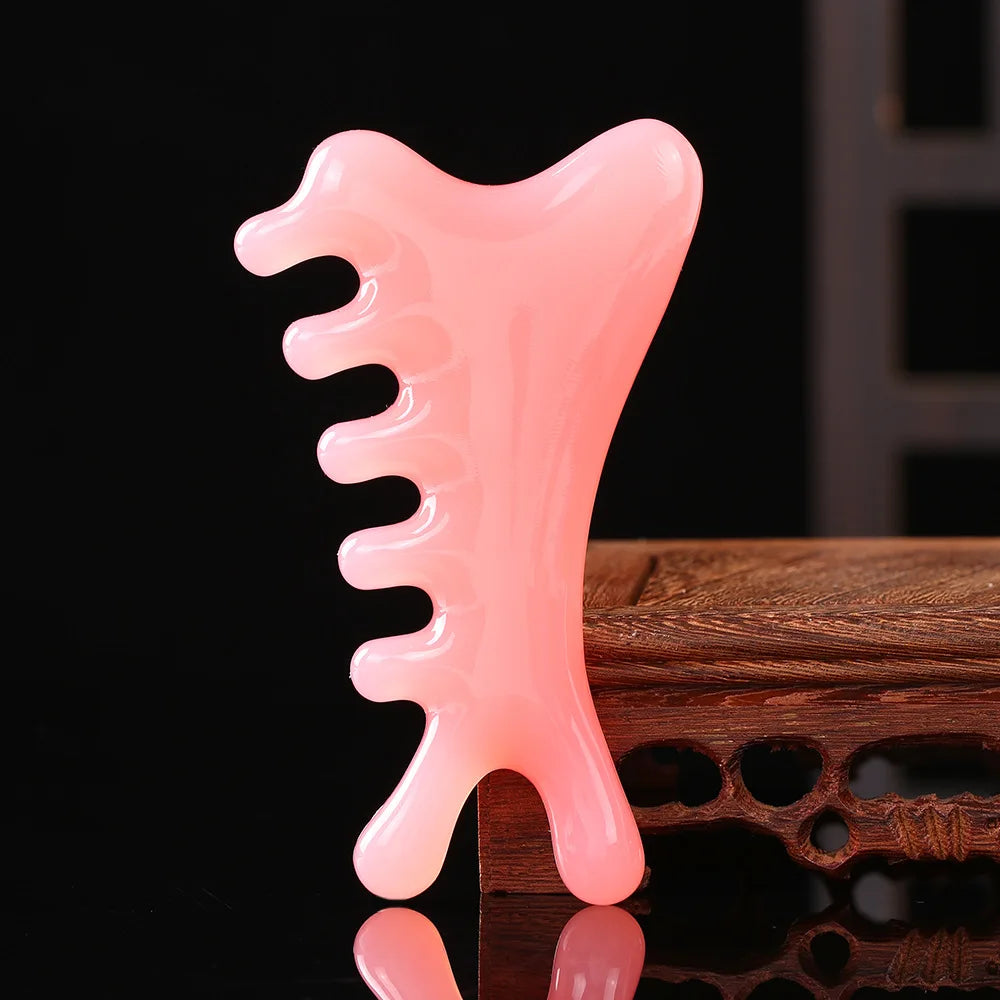 Guasha Massage Scraper – Beeswax Face & Eye Massager, Acupuncture Gua Sha Board for SPA and Beauty Therapy