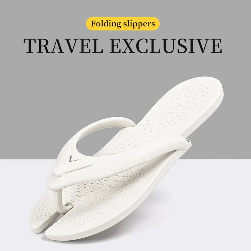 Lightweight Foldable Travel Slippers for Men & Women – Portable Disposable Shower Shoes for Business Trips & Travel Comfort