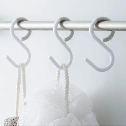 S-Shaped Multi-Purpose Hooks — Flexible Hanging Storage for Wardrobe & Kitchen Accessories