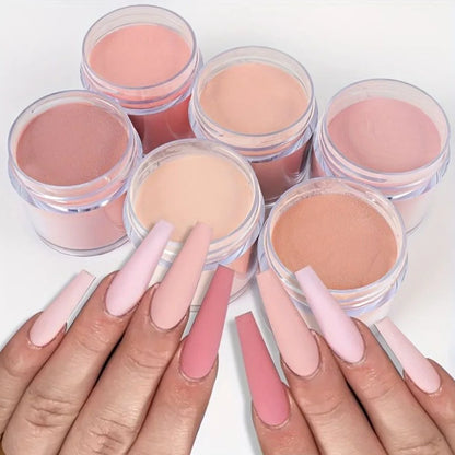 50g/100g Bulk Nude Acrylic Powder - 4-in-1 Solid Crystal Colors for Nail Extension, Dipping & Engraving, Acrylic Monomer