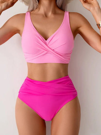 High Waist Bikini Set for Women – Sexy Push Up Swimsuit Summer Beachwear Bathing Suit Swimwear