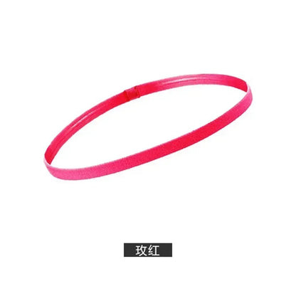 4 Pack Non-Slip Elastic Sports Headbands – Thick Sweatbands for Men & Women, Exercise & Outdoor Use