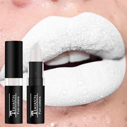 Punk Dark Wine Red Waterproof Lipstick – Easy Color Matte Red Lip Gloss for Facial & Body Painting