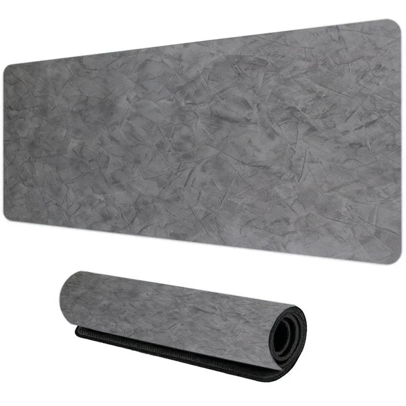 Gray Texture XXL Gaming Mouse Pad – Large 90x40cm Rubber Anti-Slip Desk Mat for Computer Office and Gaming