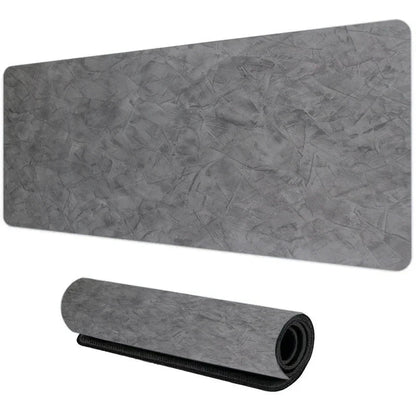 Gray Texture XXL Gaming Mouse Pad – Large 90x40cm Rubber Anti-Slip Desk Mat for Computer Office and Gaming