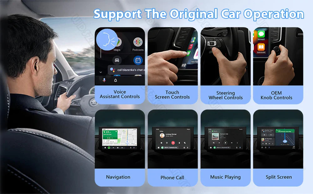 5-in-1 CarPlay AI Box – Wireless Android Auto Adapter and Multimedia Player for YouTube, Netflix, and Auto Connect