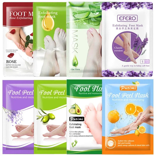 Honey Foot Mask – 1 Pair for Dead Skin & Callus Removal, Exfoliating Foot Treatment, Whitening Foot Spa & Skin Care Tool