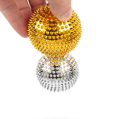 9pcs Hand & Foot Magnetic Therapy Spiky Massage Balls – Acupressure Trigger Point Pain Relief Pocket Massager