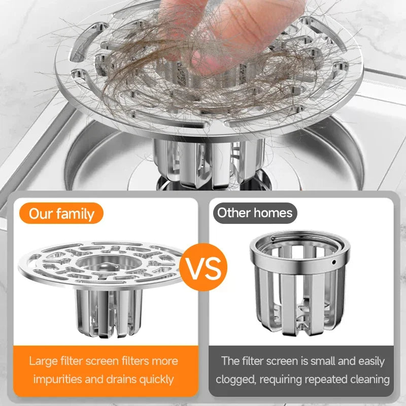 Magnetic Self-Closing Floor Drain Core - Odor and Insect Proof Deodorant for Bathroom, Toilet and Shower Drain