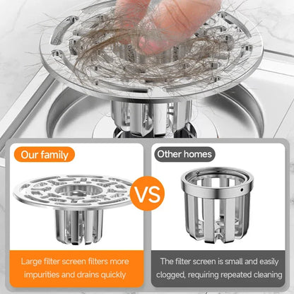 Magnetic Self-Closing Floor Drain Core - Odor and Insect Proof Deodorant for Bathroom, Toilet and Shower Drain