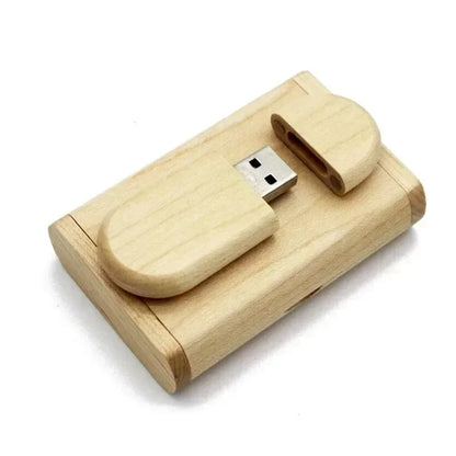 JASTER Wooden Bamboo USB Flash Drive 2.0 – 4GB/8GB/16GB/32GB/64GB/128GB Memory Stick Custom Logo Pendrive for Wedding Gifts & Personal Use