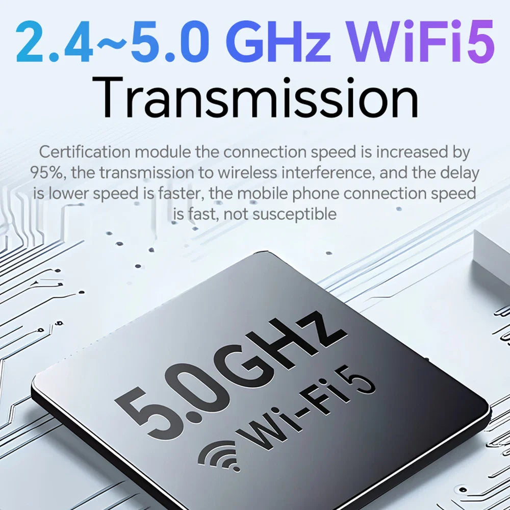 NEW Mini 2 in 1 Wireless CarPlay & Android Auto Adapter – Smart Bluetooth WiFi Dongle, Fast Connect, Plug & Play