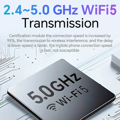 NEW Mini 2 in 1 Wireless CarPlay & Android Auto Adapter – Smart Bluetooth WiFi Dongle, Fast Connect, Plug & Play