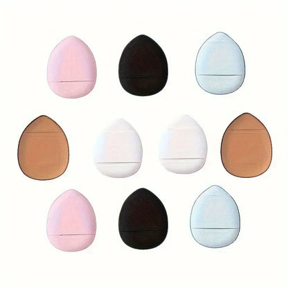 5/10Pcs Mini Finger Puff Foundation Sponge Set for BB Cream, Concealer & Powder - Makeup Applicator Tools