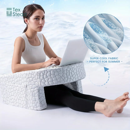 Extra Large Memory Foam Reading Pillow – Armrest Bed Pillow for Gaming, Working, and Relaxing with Removable Cover, 1 PC