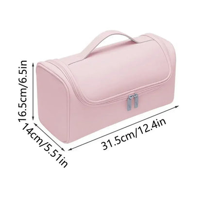 Portable Hanging Hair Dryer Case – Waterproof Non-Slip Storage Bag with Hideable Hook & Large Capacity for Hair Tools