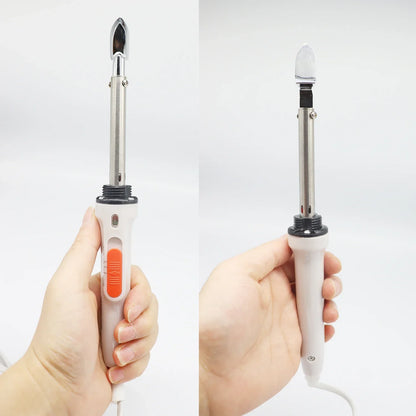 40W Mini Electric Soldering Iron — Adjustable 130/250°C Quick-Heating Tool for Household, Leather, Clothing & Wrinkle Removal