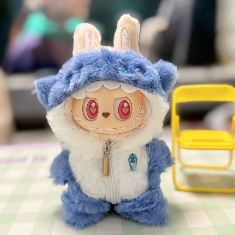 13 Styles Cute Mini Plush Doll Clothes - Outfit Accessories for Kpop Exo Labubu II Idol Dolls, Jumpsuits & Party Clothing