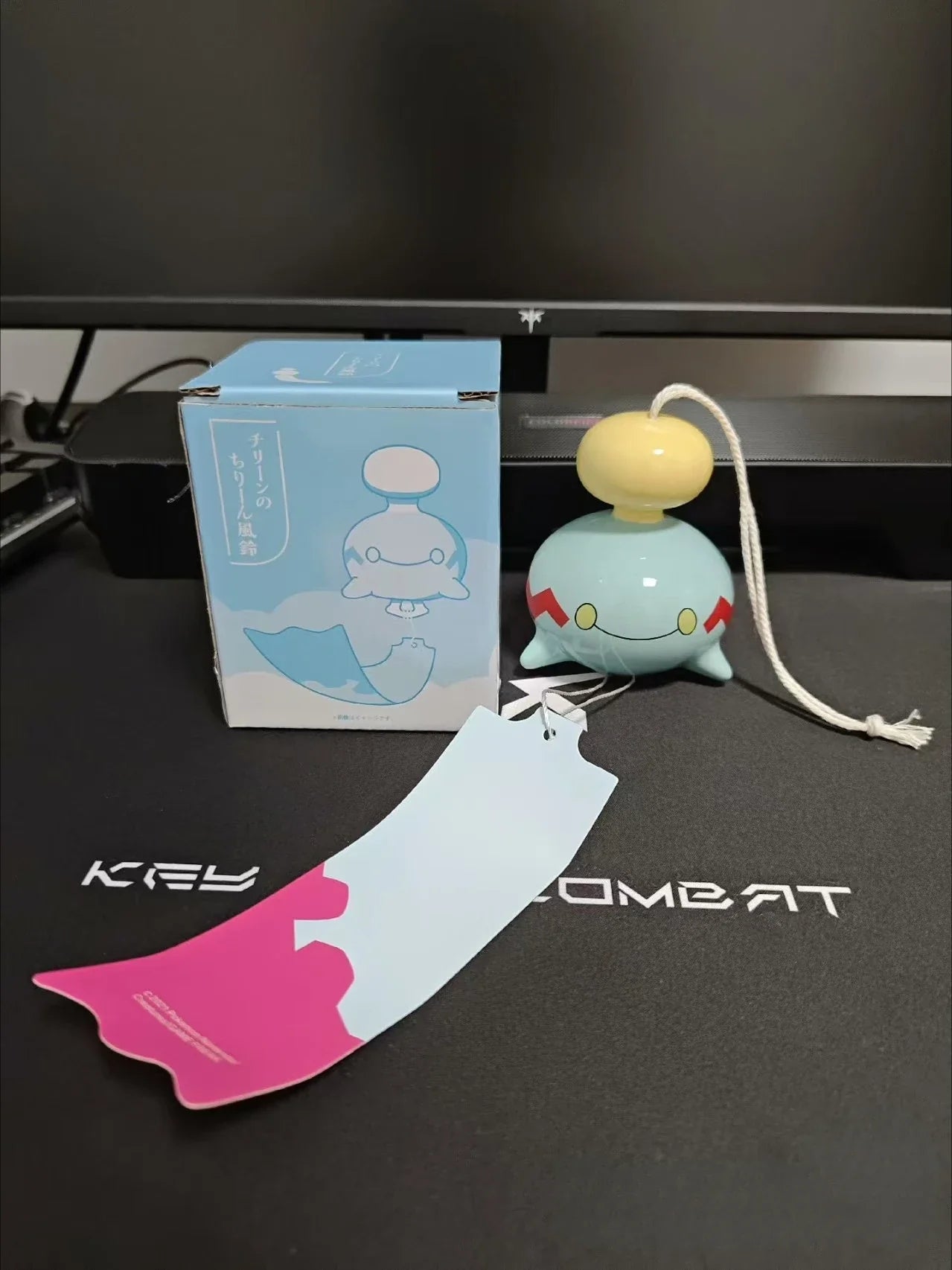 Anime Pokémon Chimecho Figure – Ceramic Wind Bell Pendant, Cute Home & Bedroom Decoration, Children’s Christmas & Birthday Gift