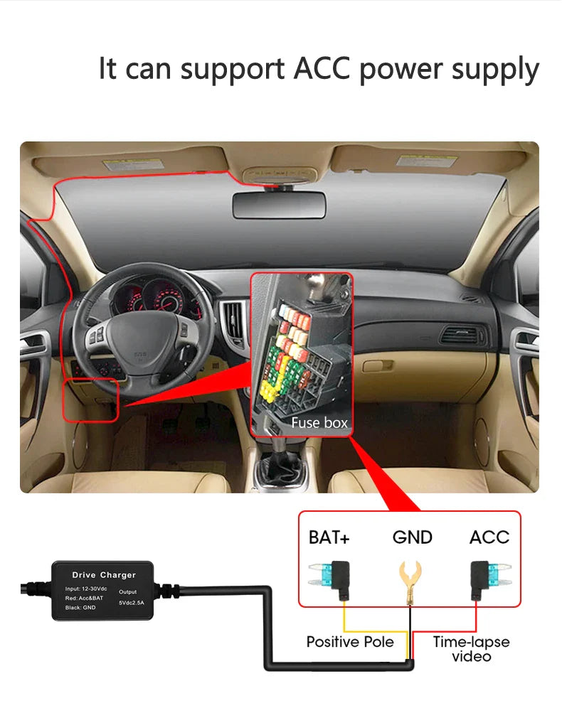 10-Inch Mirror Camera for Car – Touch Screen Video Recorder, Front & Rear Dash Cam, Rearview Mirror DVR Black Box