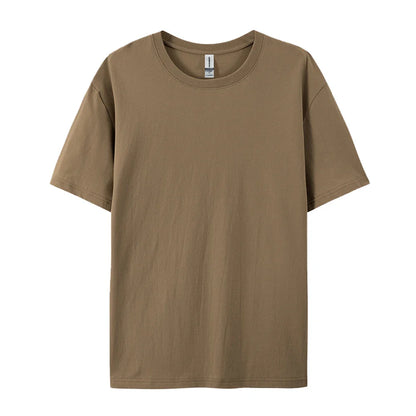 100% Cotton Solid Color T-Shirt – Unisex Short Sleeve Casual Breathable Summer Tee for Men & Women Fashion Wear