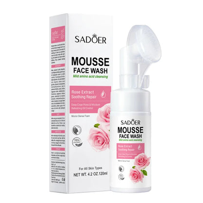 SAODER Fruits Facial Cleanser – Moisturizing & Hydrating Face Wash Foam with Massage for Skincare