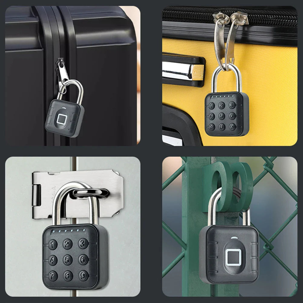 Smart Biometric Fingerprint Door Lock - Keyless Anti-Theft Padlock for Quick Unlock and Home Security