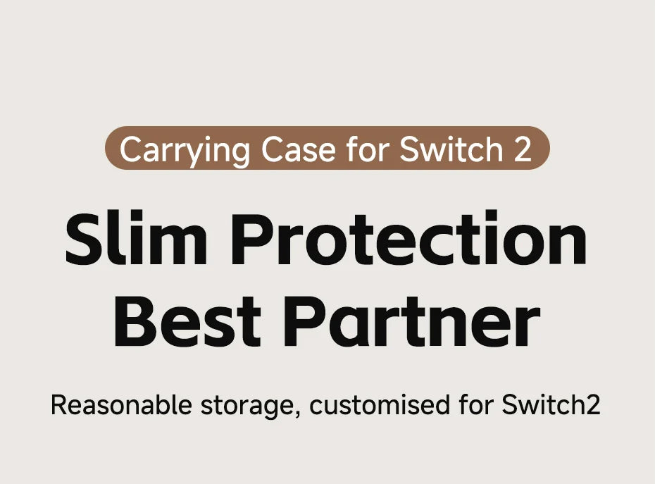 Hagibis Hard Shell Carrying Case for Switch 2 – Portable Travel Bag with 10 Game Cartridge Slots & Protective Cover