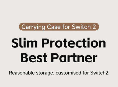 Hagibis Hard Shell Carrying Case for Switch 2 – Portable Travel Bag with 10 Game Cartridge Slots & Protective Cover