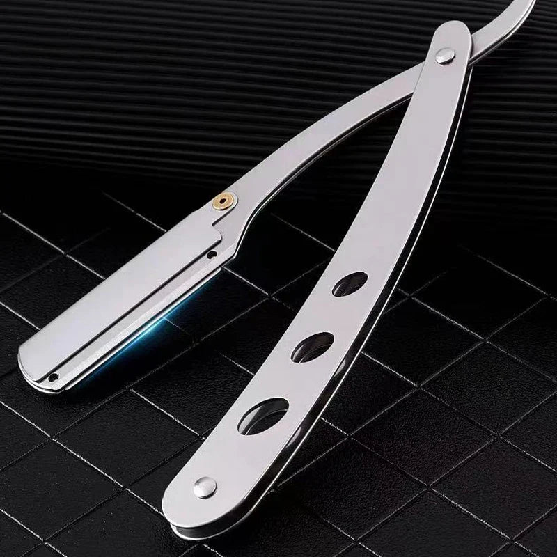 ZqZq 10 Shaving Blades – Straight Edge Razor for Haircut, Beard, Eyebrow Shaving & Manual Depilation