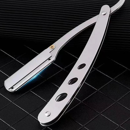 ZqZq 10 Shaving Blades – Straight Edge Razor for Haircut, Beard, Eyebrow Shaving & Manual Depilation