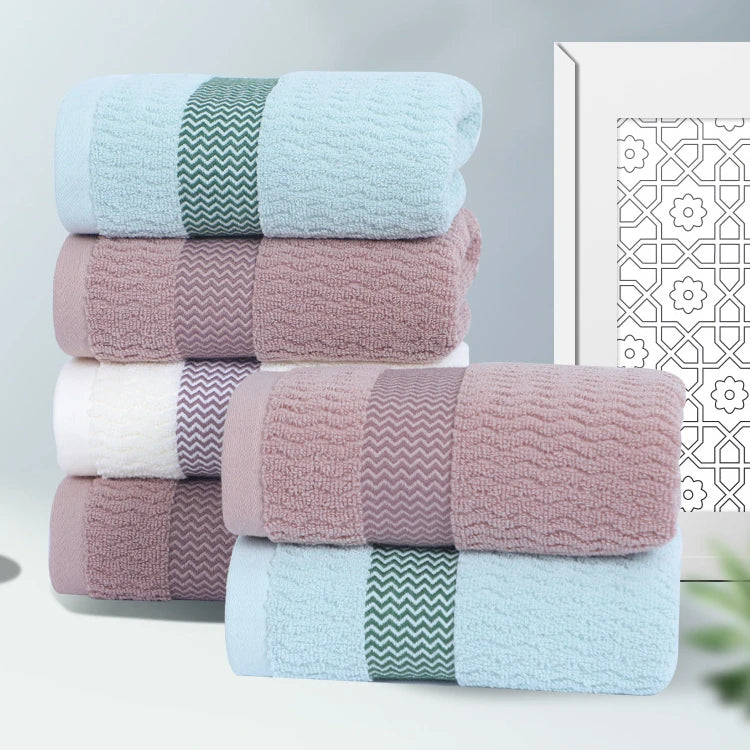 2pcs Thickened Cotton Face Towels — Soft, Quick-Dry, Highly Absorbent Towels