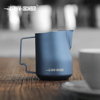 MHW-3BOMBER Turbo Milk Frothing Pitcher – 350ml/450ml Steaming Jug for Professional Foam, Home Barista & Kitchen Use