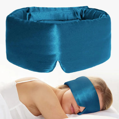 100% Mulberry Silk Sleeping Mask – Soft Padded Eyepatch for Light Blocking, Travel Sleeping Aid Sleep Patch (Slaapmasker)