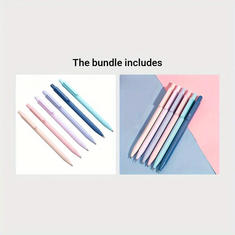 12/6-Piece Pastel Mechanical Pencil Set – Cute Aesthetic Retractable Colored Pencils