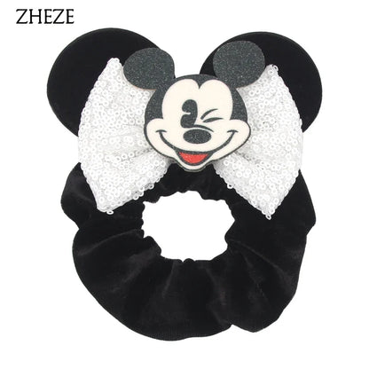 Velvet Mouse Scrunchies - Cute Elastic Ponytail Holders & Hair Accessories for Girls