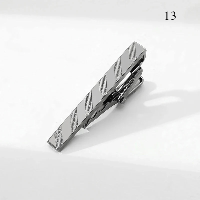 Men’s Fashion Tie Clip Pin - Metal Necktie Bar for Business, Wedding & Party Suit Accessories Gift