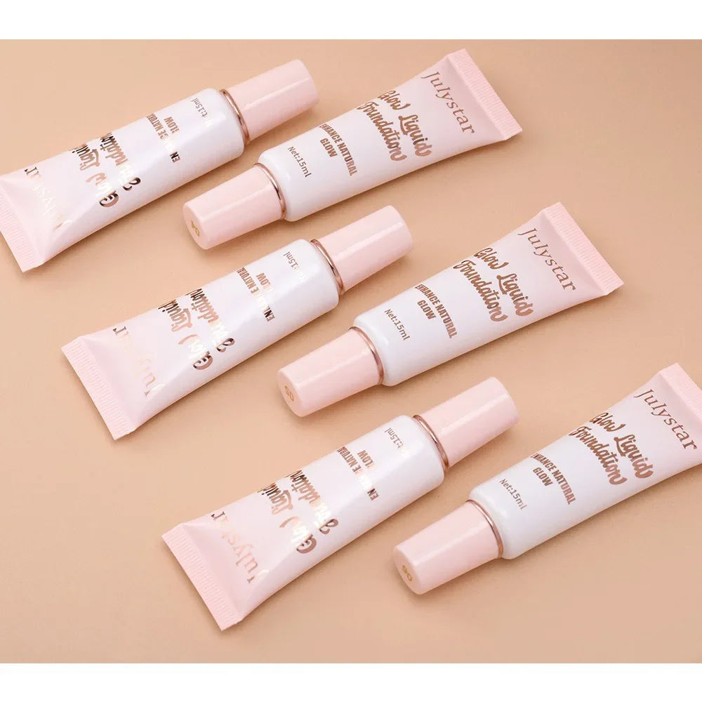 Liquid Pearlescent Foundation & High Coverage Concealer — Waterproof 3D Contour Shadow Brightening Face & Body Highlighter