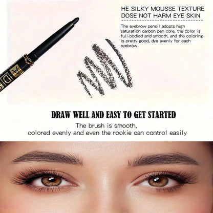 3PCS Waterproof & Sweat-Proof Black Eyeliner Pencils – Long-Lasting, Smudge-Proof with Easy Glide Formula for Bold Eye Makeup