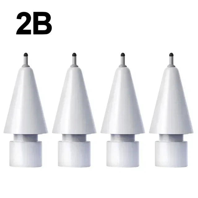 4X Replacement Tips for Apple Pencil 1 & 2 | Soft Silicone Protective Nibs for Touch Screen Stylus