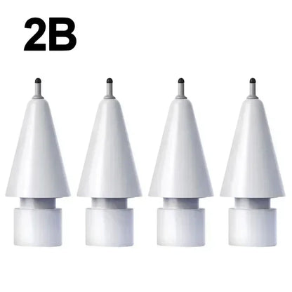 4X Replacement Tips for Apple Pencil 1 & 2 | Soft Silicone Protective Nibs for Touch Screen Stylus