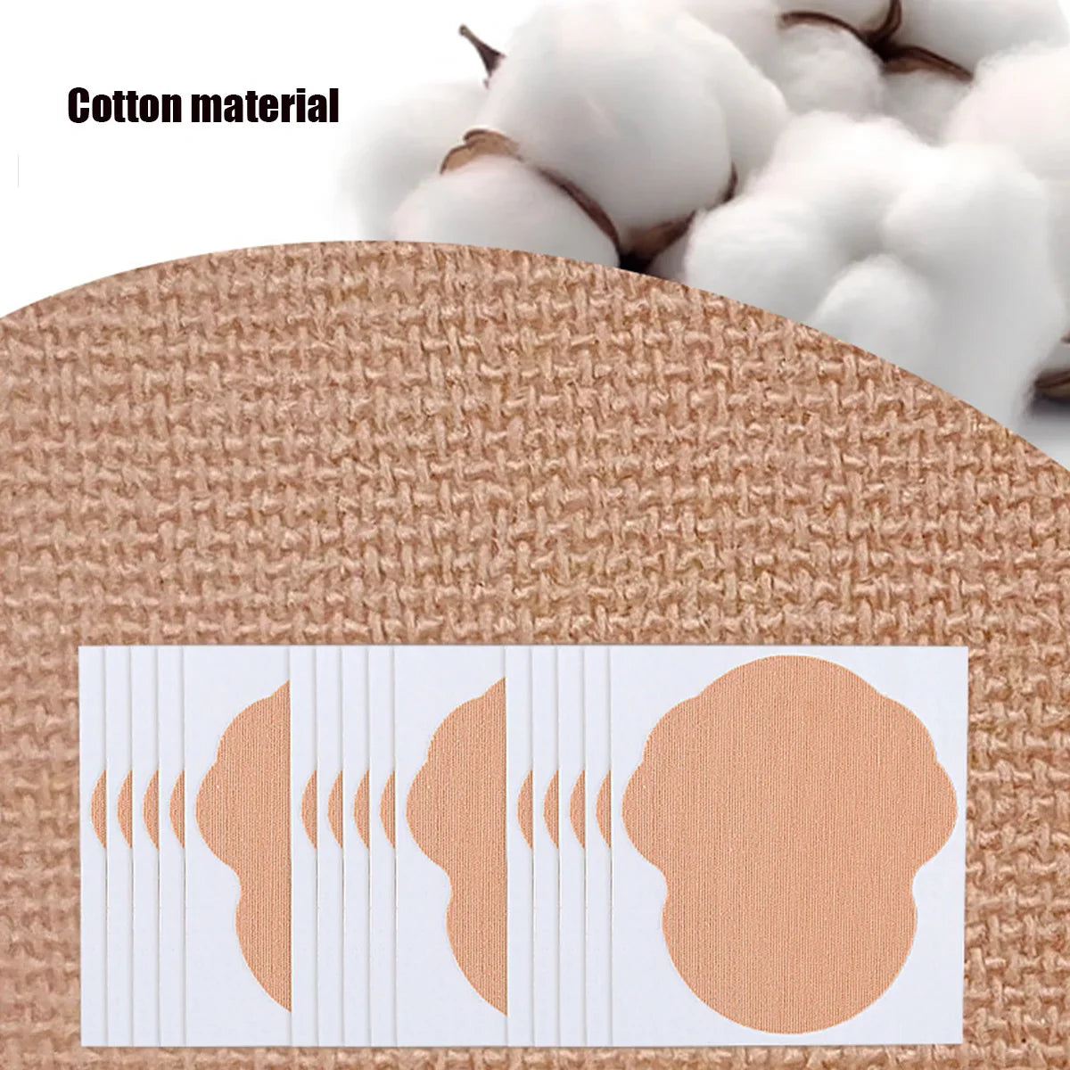 10pcs Disposable Underarm Sweat Absorbing Stickers – Invisible, Seamless & Thin Cotton Sweatbands for Summer Comfort